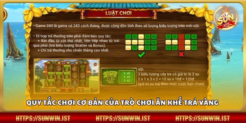 Quy tắc chơi cơ bản của trò chơi Ăn Khế Trả Vàng 